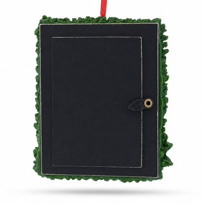 Pinecone Adorned Picture Frame Ornament: 4.5 x 3.5 Inches