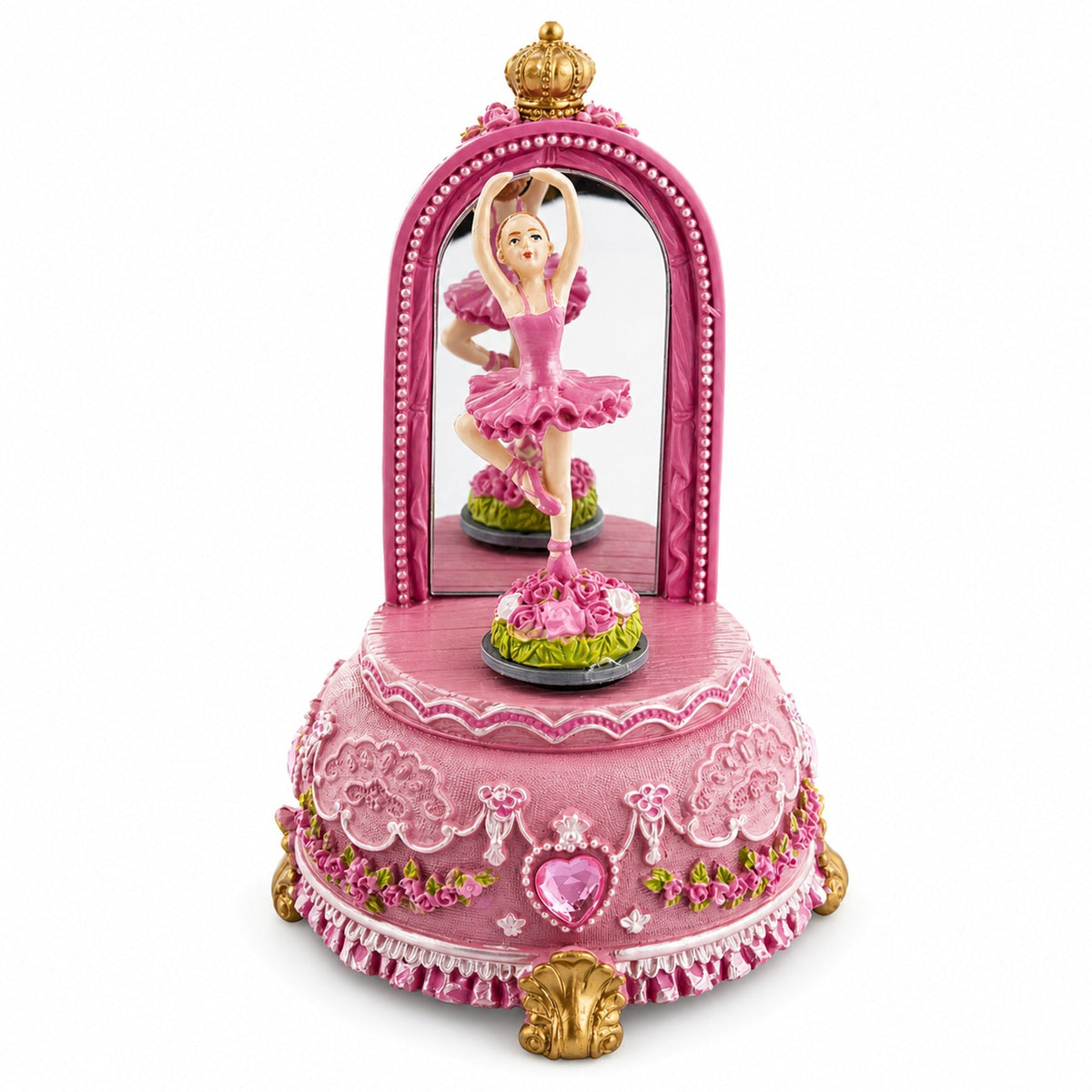 Dancing Ballerina Spinning Musical Figurine