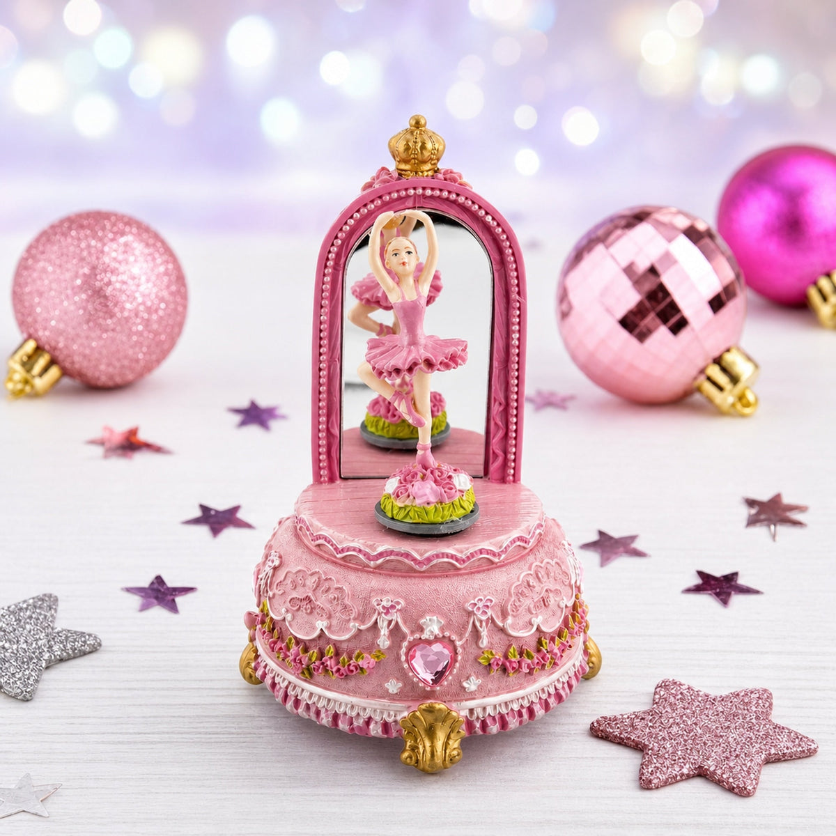 Dancing Ballerina Spinning Musical Figurine