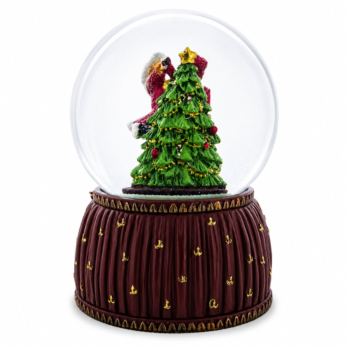 Dancing Nutcracker and Ballerina Musical Water Snow Globe