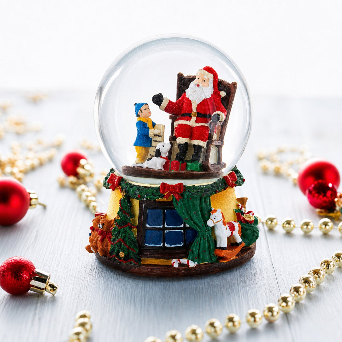 Gift List for Santa Musical Water Snow Globe