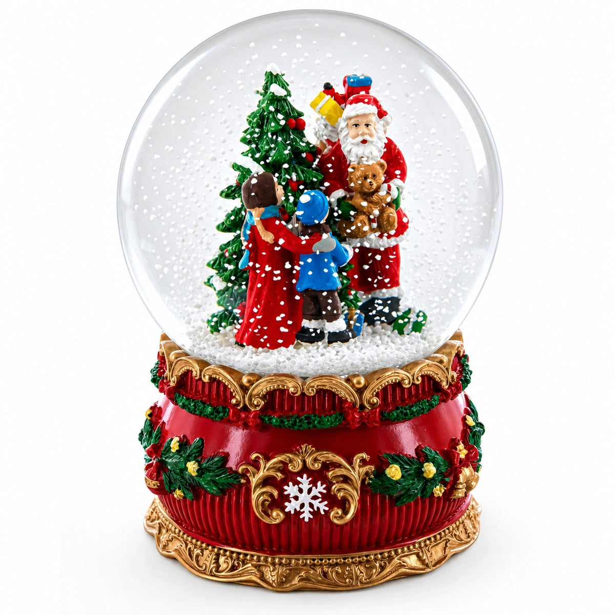 Santa's Gift Giver Musical Snow Water Globe