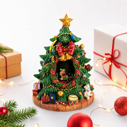 Tabletop Tree Spinning Musical Christmas Figurine