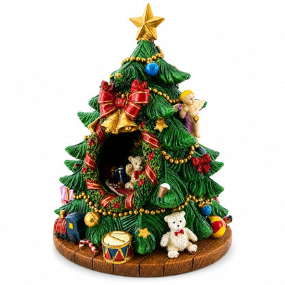 Tabletop Tree Spinning Musical Christmas Figurine