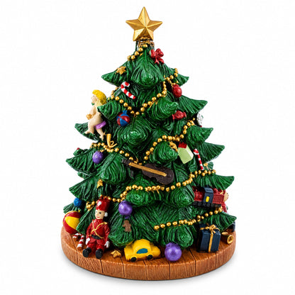 Tabletop Tree Spinning Musical Christmas Figurine