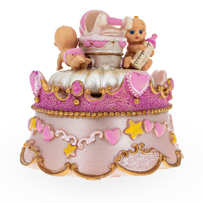 Spinning Musical Figurine with Crawling Babies