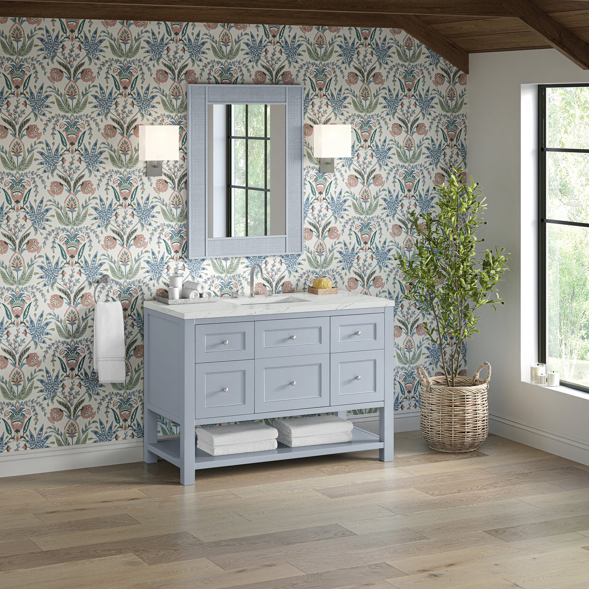 James Martin Breckenridge 48" Single Bathroom Vanity, Serenity Blue