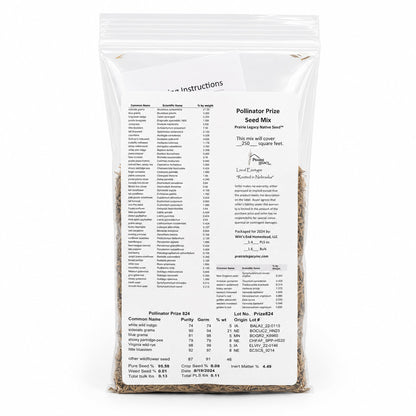 Pollinator Prize Native Nebraska Flower Seed Mix | 2.03 oz | Prairie Legacy Inc.