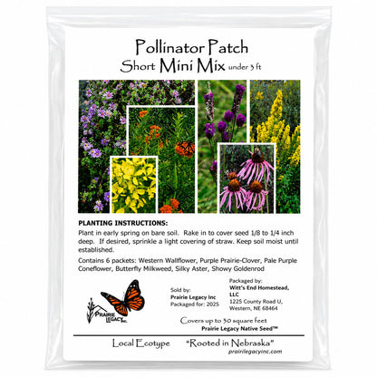 Pollinator Wildflower XL Bundle | Tall & Short Mini Mixes & Pollinator Prize | Prairie Legacy Inc.