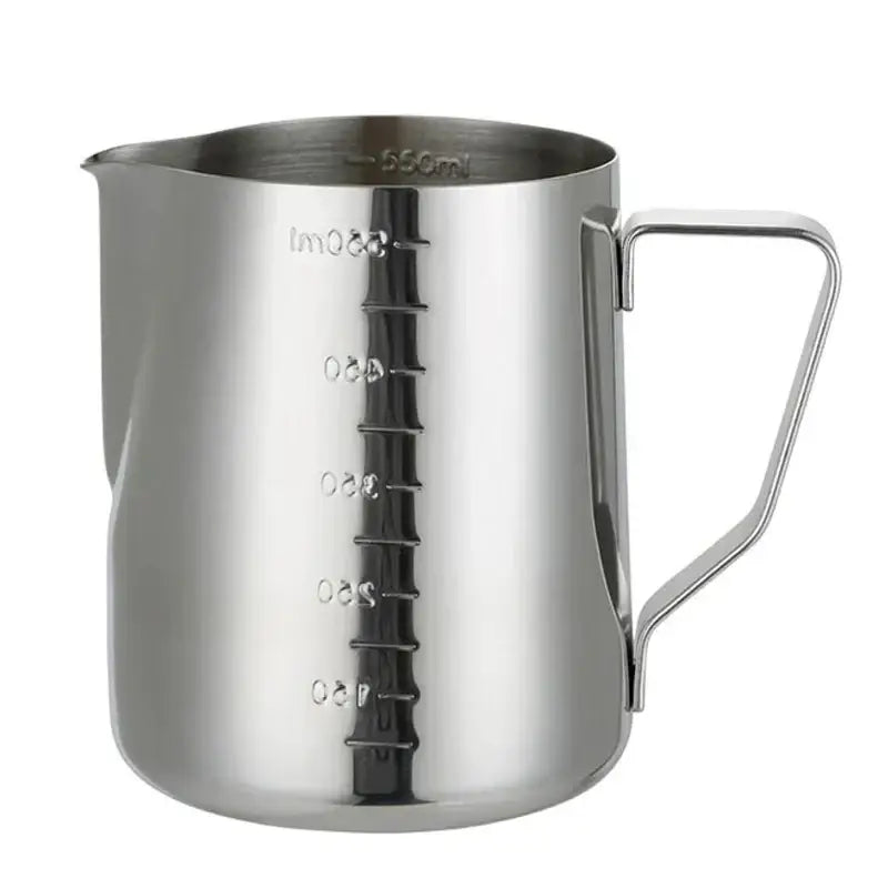Polished stainless steel frothing cup kitchen latte art pitcher