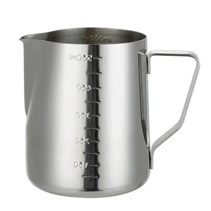 Polished stainless steel frothing cup kitchen latte art pitcher