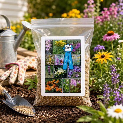 Pollinator Prize Native Nebraska Flower Seed Mix | 2.03 oz | Prairie Legacy Inc.
