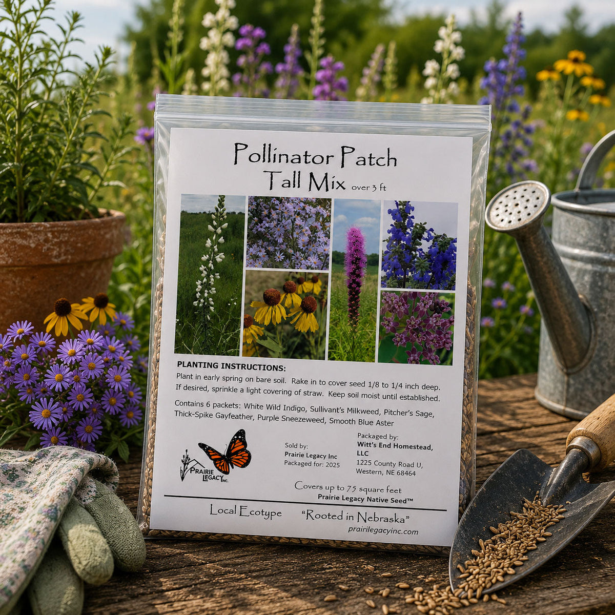 Mini Native Tall Pollinator Patch Seed Mix | Prairie Legacy Inc.