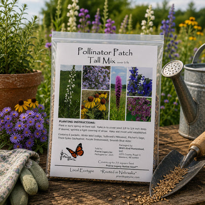 Pollinator Wildflower Bundle | Tall & Short Mini Mixes | Prairie Legacy Inc.