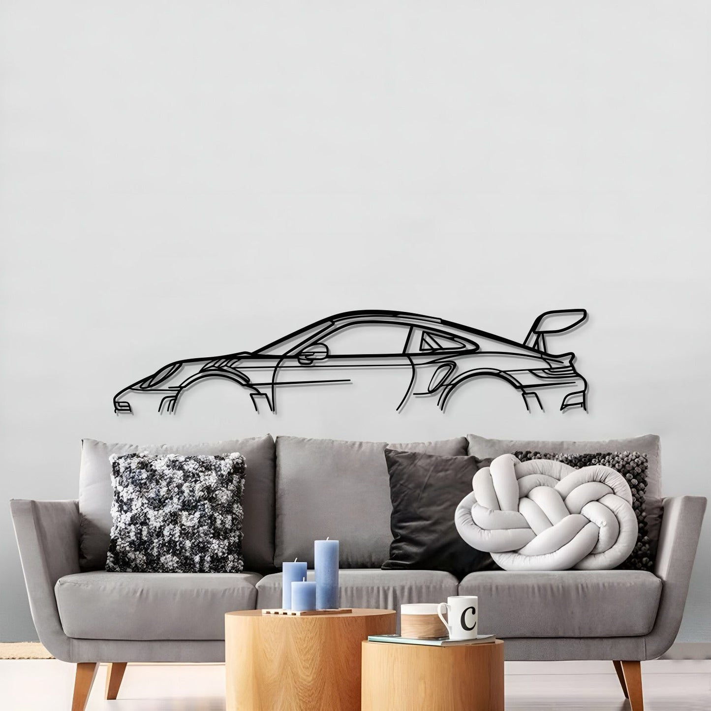 911 GT3 RS Model 992 Metal Car Wall Art - MT0860
