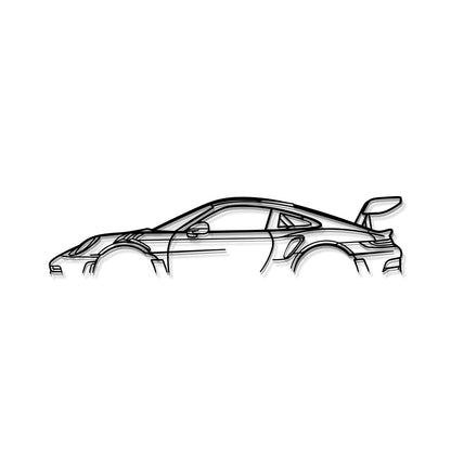 911 GT3 RS Model 992 Metal Car Wall Art - MT0860