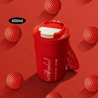 Portable 400ml coffee thermos bottle – kitchen shaker cup