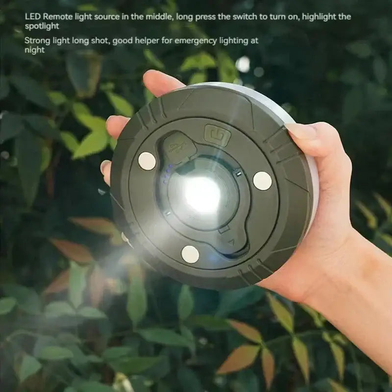 Portable white and black led camping light strip garden tent decor