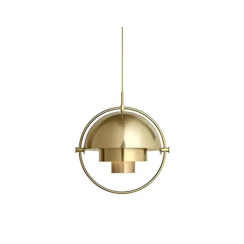 Post modern black & gold iron pendant lights for dining room