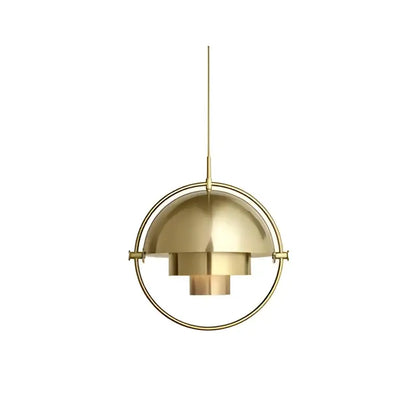 Post modern black & gold iron pendant lights for dining room