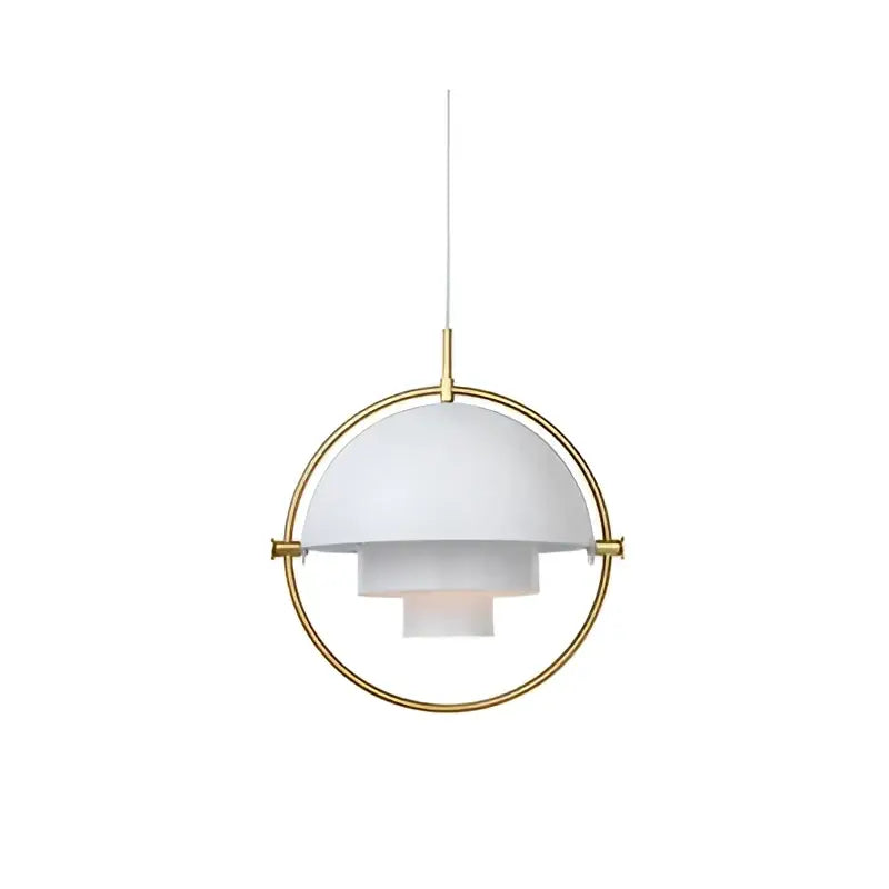 Post modern black & gold iron pendant lights for dining room