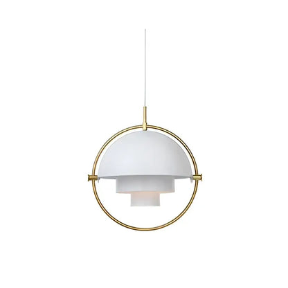 Post modern black & gold iron pendant lights for dining room