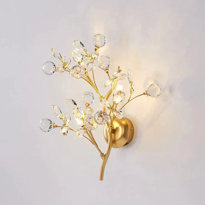 DecorBites™ Post Modern Luxury Branch Style Crystal LED Wall Lamp