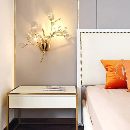 DecorBites™ Post Modern Luxury Branch Style Crystal LED Wall Lamp