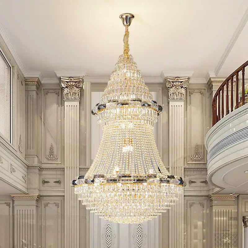 Post-modern luxury crystal chandelier living room light