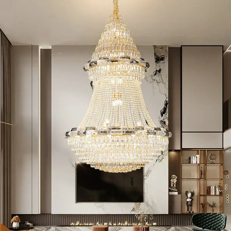 Post-modern luxury crystal chandelier living room light