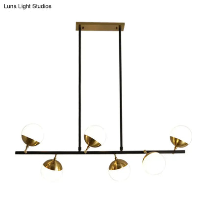 Postmodern black & gold island ceiling light kitchen pendant