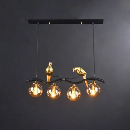 Postmodern gold bird deco pendant light dining room 110v-120v fixture