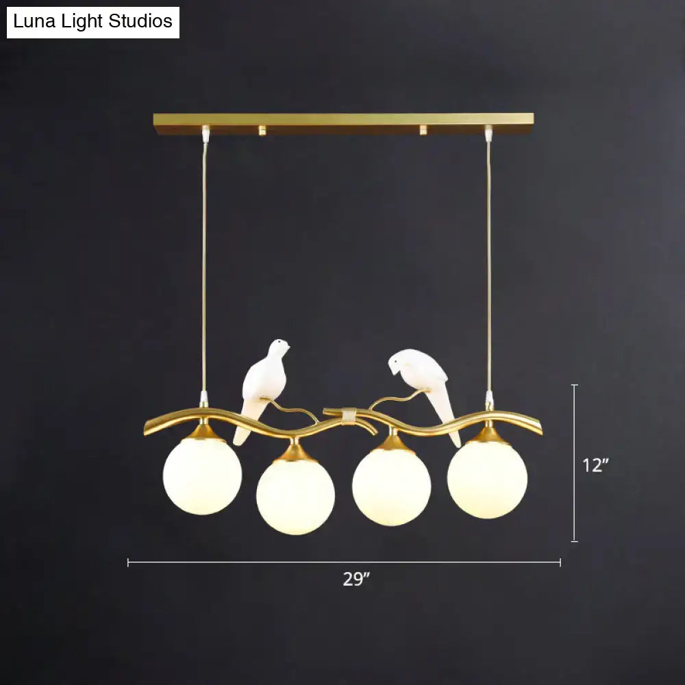 Postmodern gold bird deco pendant light dining room 110v-120v fixture