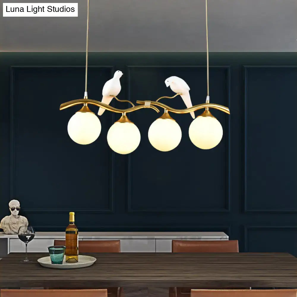 Postmodern gold bird deco pendant light dining room 110v-120v fixture