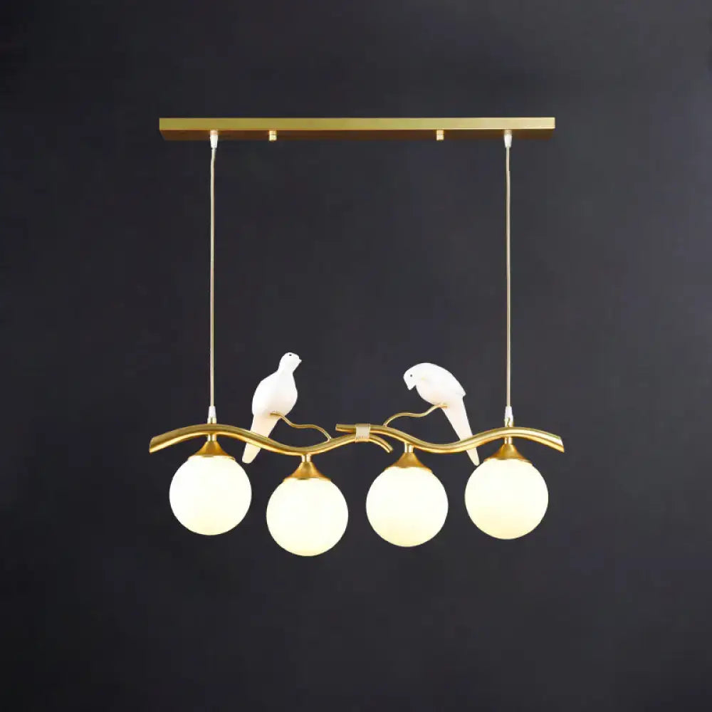 Postmodern gold bird deco pendant light dining room 110v-120v fixture