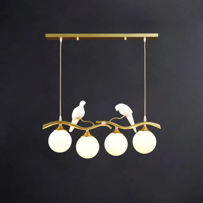 Postmodern gold bird deco pendant light dining room 110v-120v fixture
