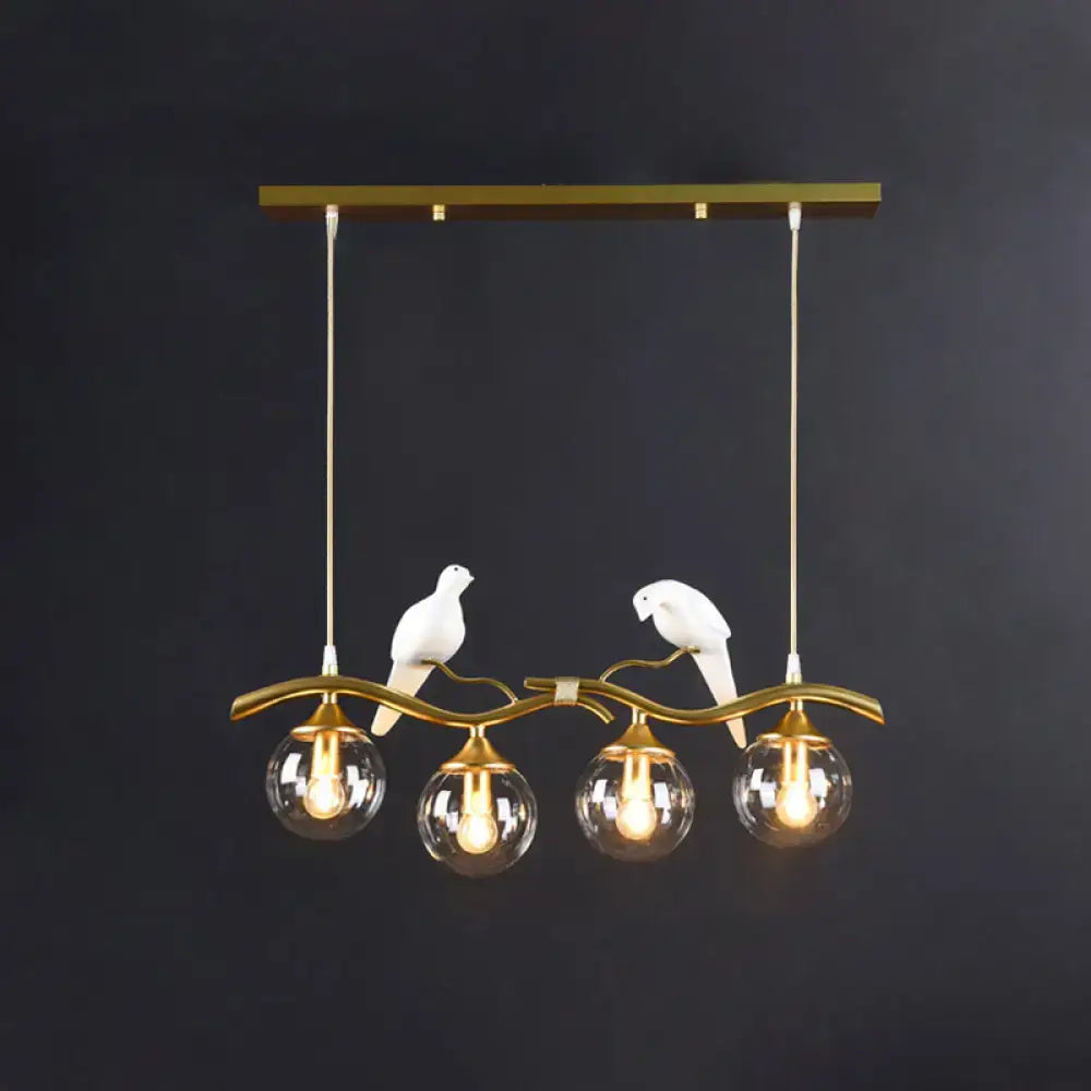 Postmodern gold bird deco pendant light dining room 110v-120v fixture