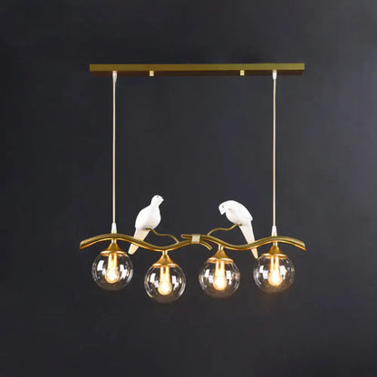 Postmodern gold bird deco pendant light dining room 110v-120v fixture