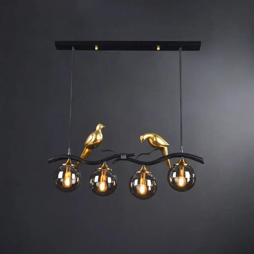 Postmodern gold bird deco pendant light dining room 110v-120v fixture