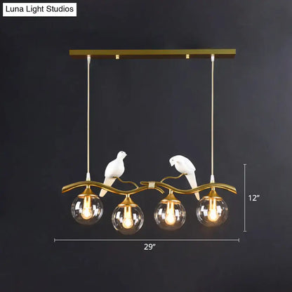 Postmodern gold bird deco pendant light dining room 110v-120v fixture