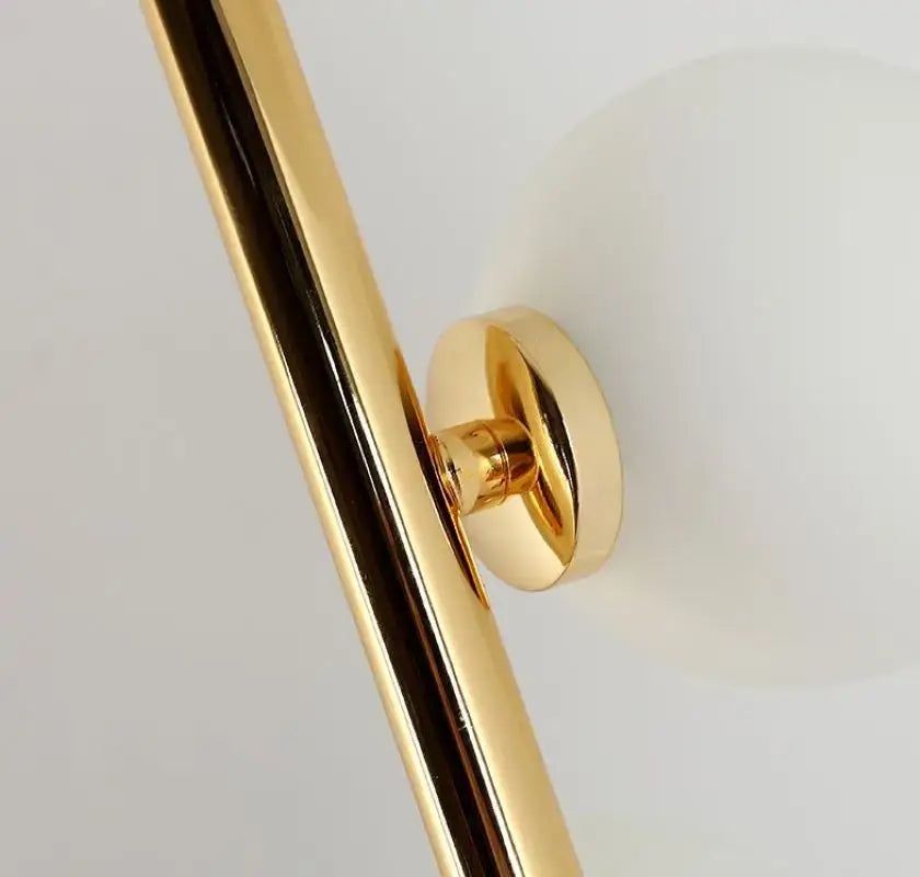 Postmodern gold & black glass floor lamp living room cascade light