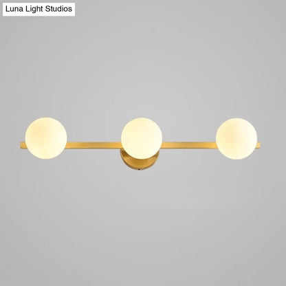 DecorBites™ Postmodern Gold Glass Modo Vanity Wall Mount Lamp - Perfect for Bathrooms
