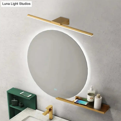 Postmodern gold led sconce acrylic bath wall light bathroom fixture