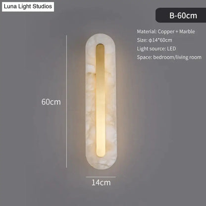 DecorBites™ Postmodern Luxury Copper Marble Wall Lamp in Gold shade For Living Room Restaurant Bedroom Indoor Wall Lamp