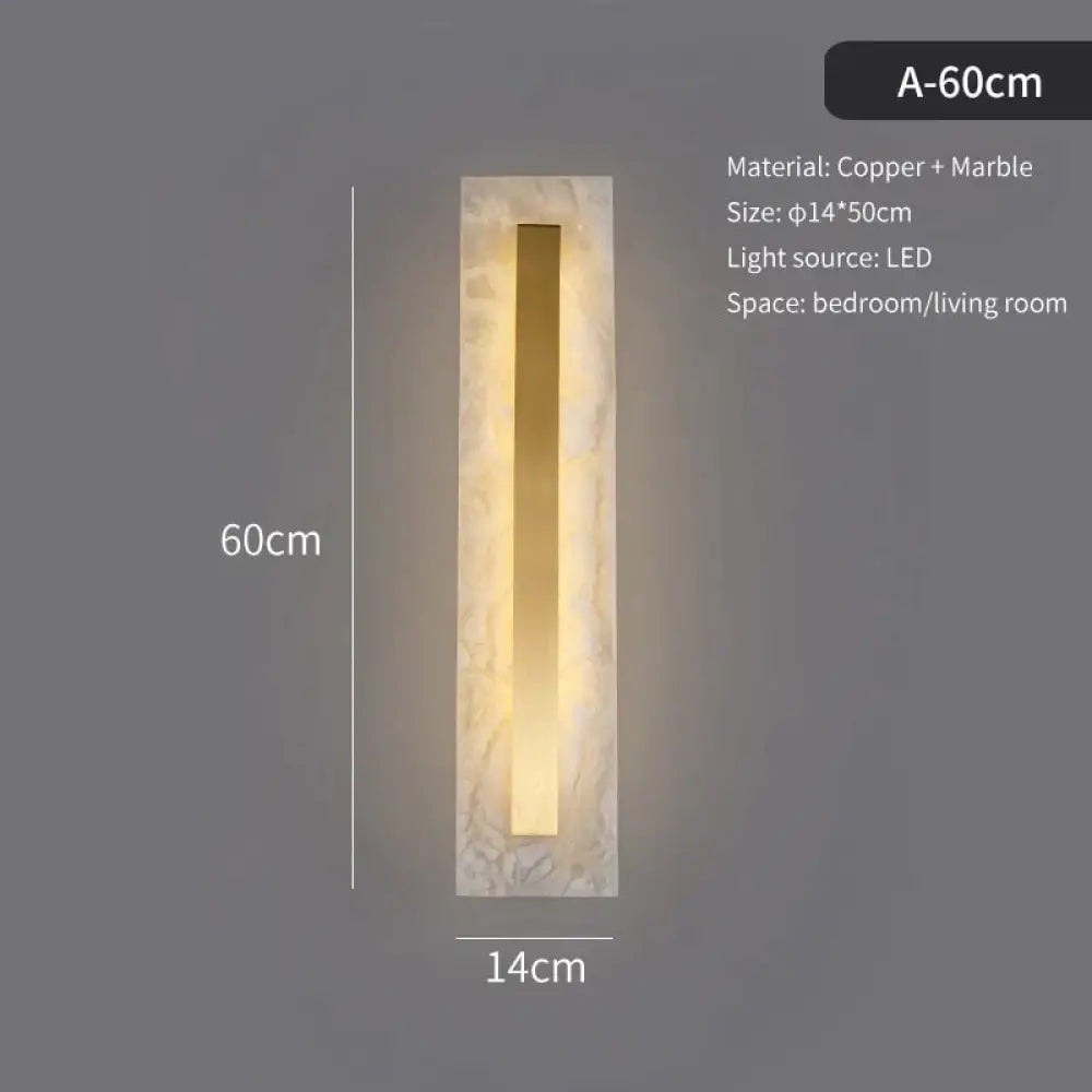 DecorBites™ Postmodern Luxury Copper Marble Wall Lamp in Gold shade For Living Room Restaurant Bedroom Indoor Wall Lamp