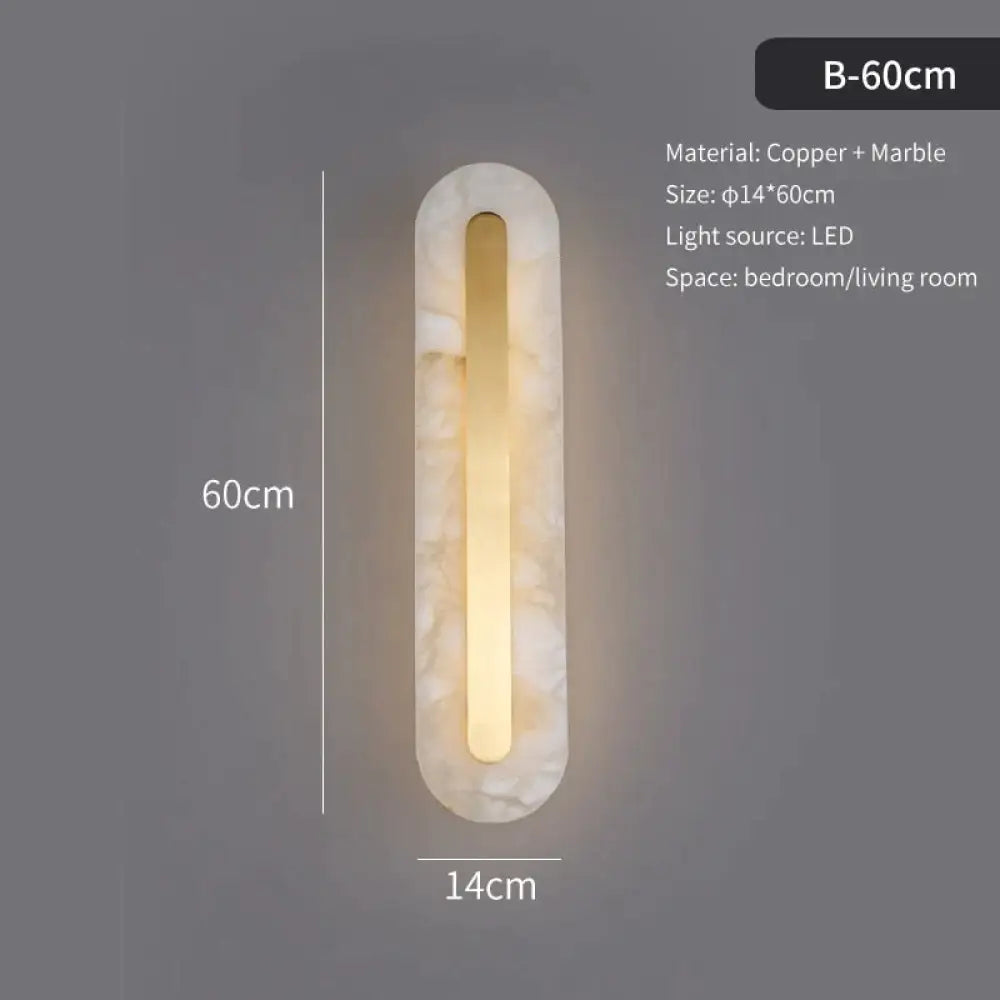 DecorBites™ Postmodern Luxury Copper Marble Wall Lamp in Gold shade For Living Room Restaurant Bedroom Indoor Wall Lamp