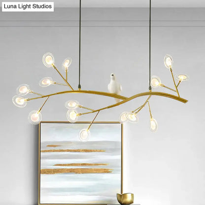 Postmodern metal bird island light black & white dining room hanging lamp