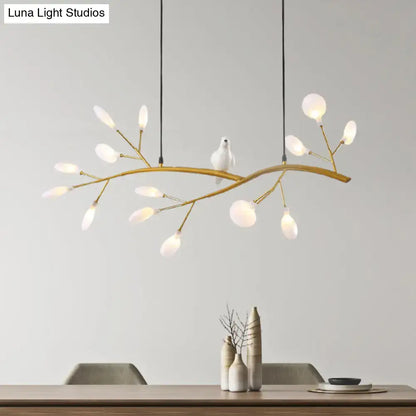 Postmodern metal bird island light black & white dining room hanging lamp