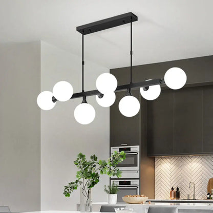 DecorBites™ Postmodern Opaline Glass Molecular Island Pendant Light for Dining Room