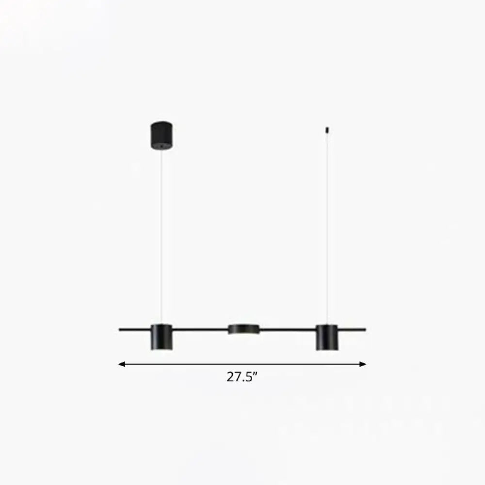 DecorBites™ Postmodern Straight Bar LED Ceiling Light for Kitchen Island – Stylish Metal Hanging Fixture